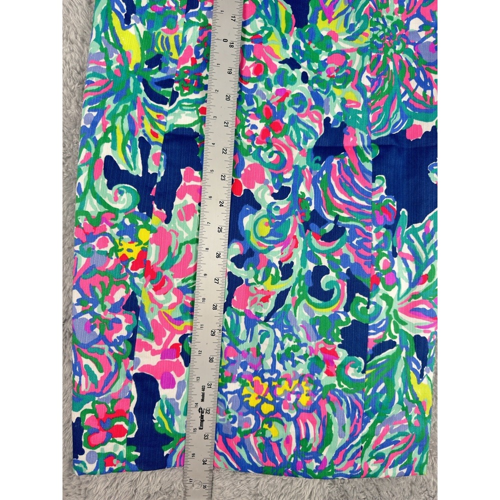 Lilly Pulitzer Exotic Escapade Indigo V-Neck Shift Dress Sz 0 Ret. $198 - Picture 5 of 7